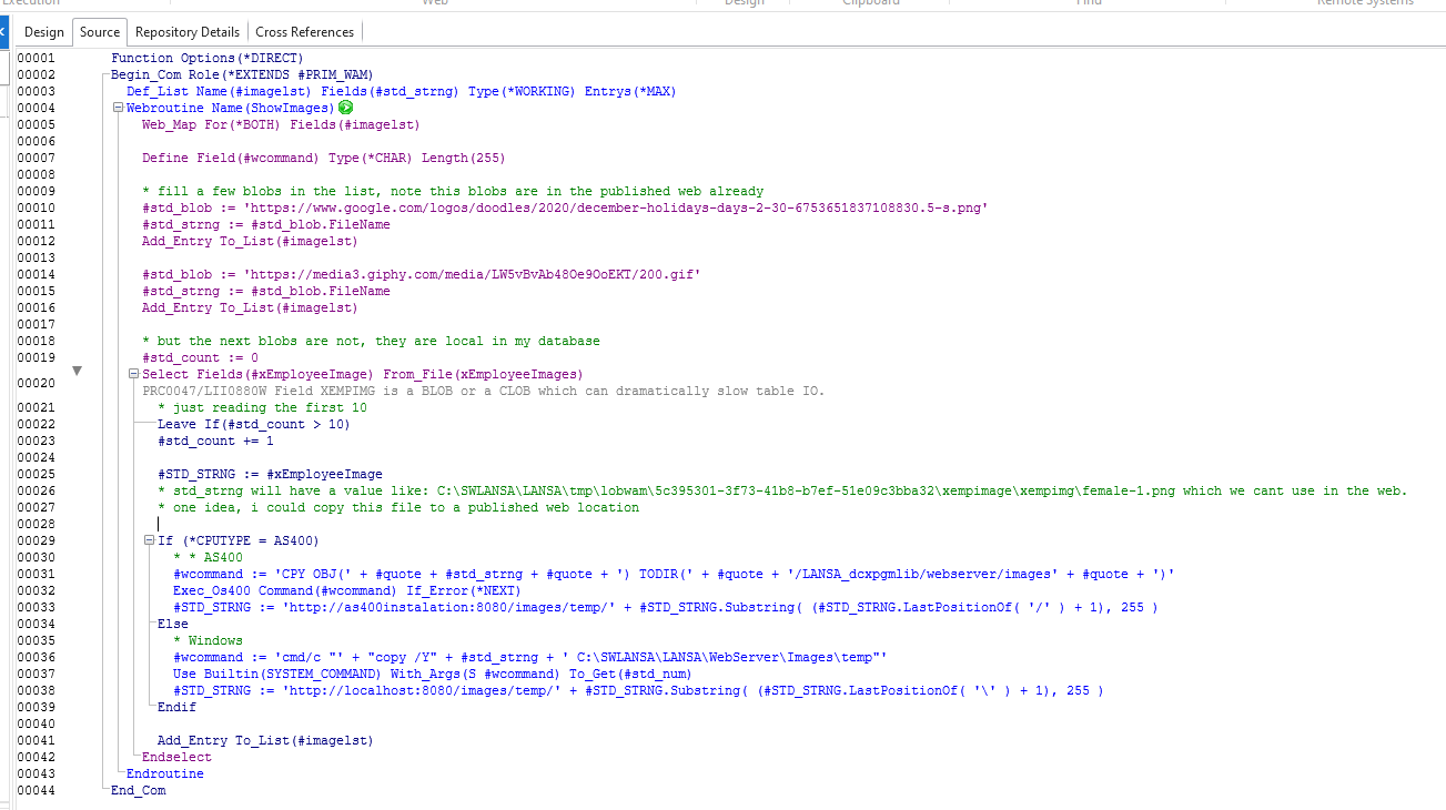 WAM RDMLX Code