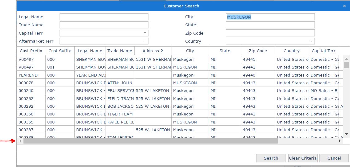 Customer Search Popup - With horizontal scroll bar.JPG