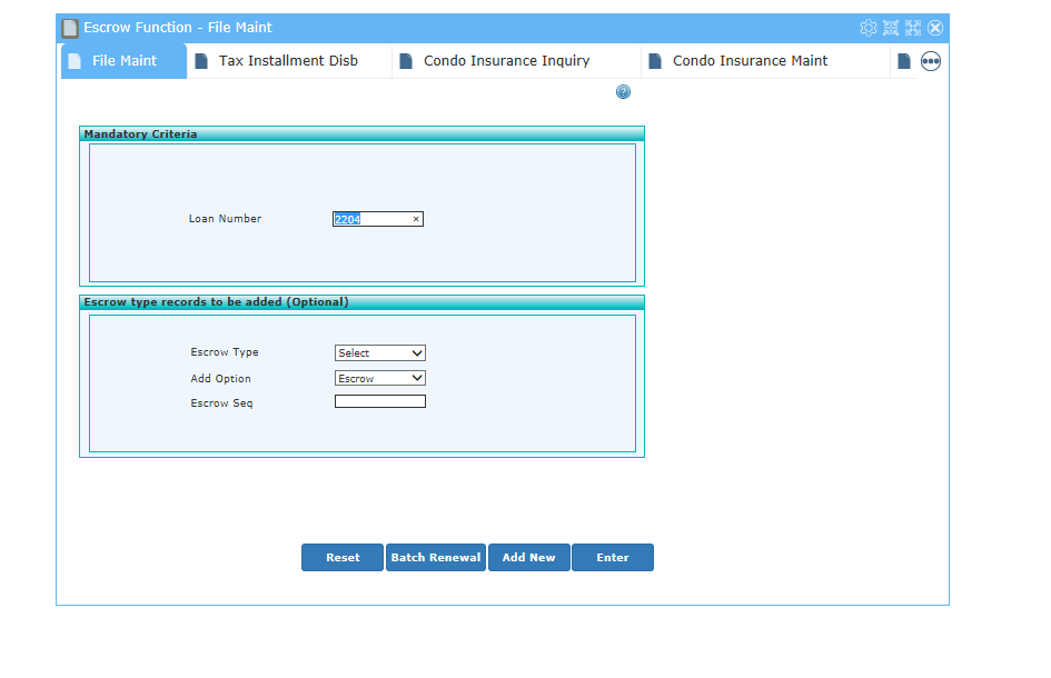 Carry Forwarding the same Loan Number, when user logout and login the application.