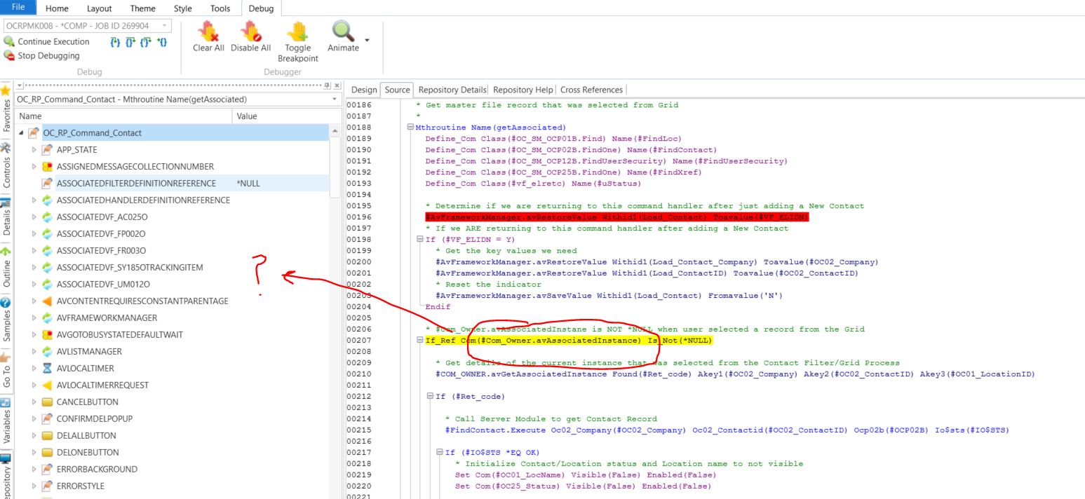 Lansa - Debug - Finding object contents.JPG